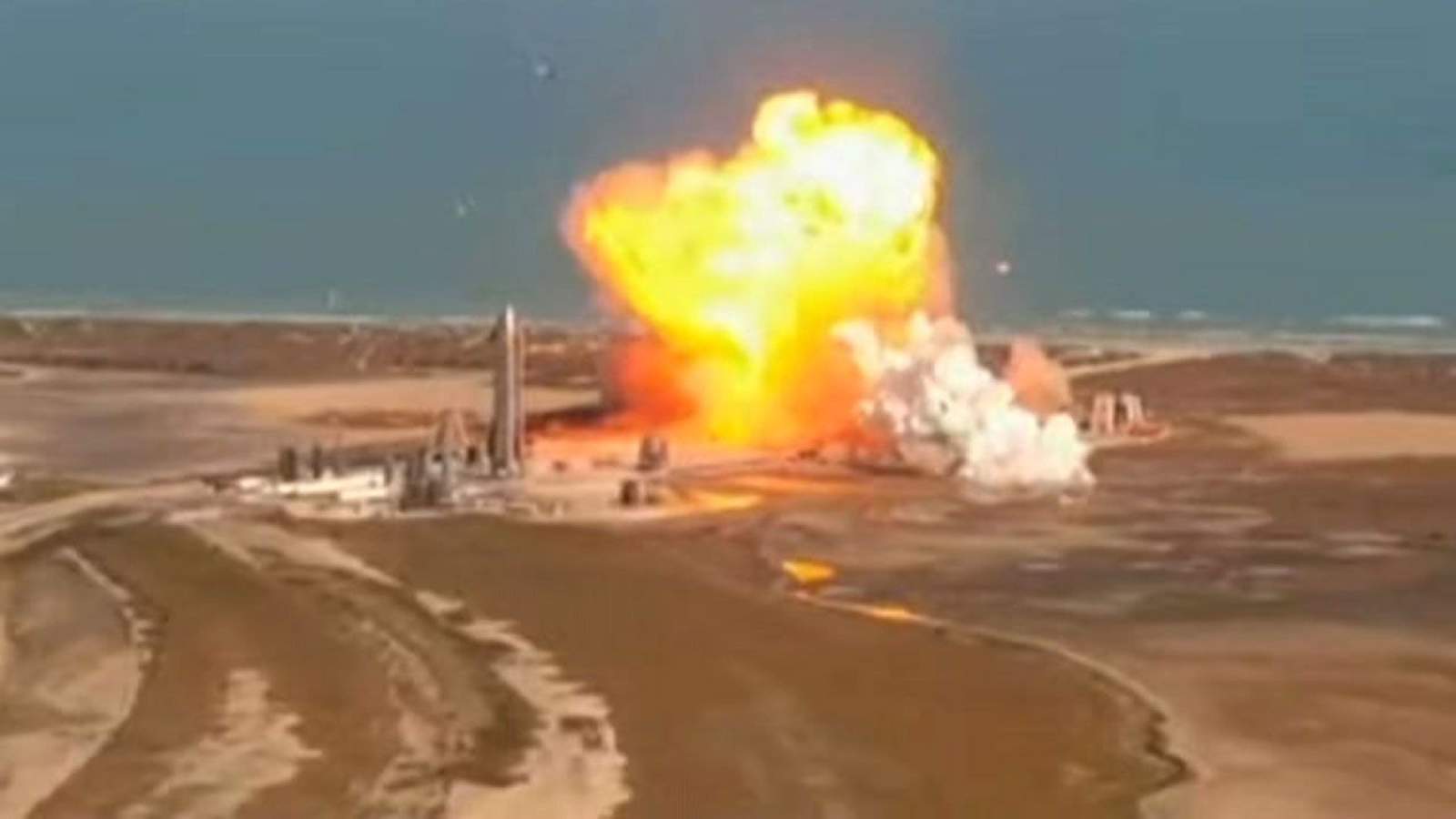 VIDEO: SpaceX Starship SN 9 explodes while landing during successful test flight in Boca Chica