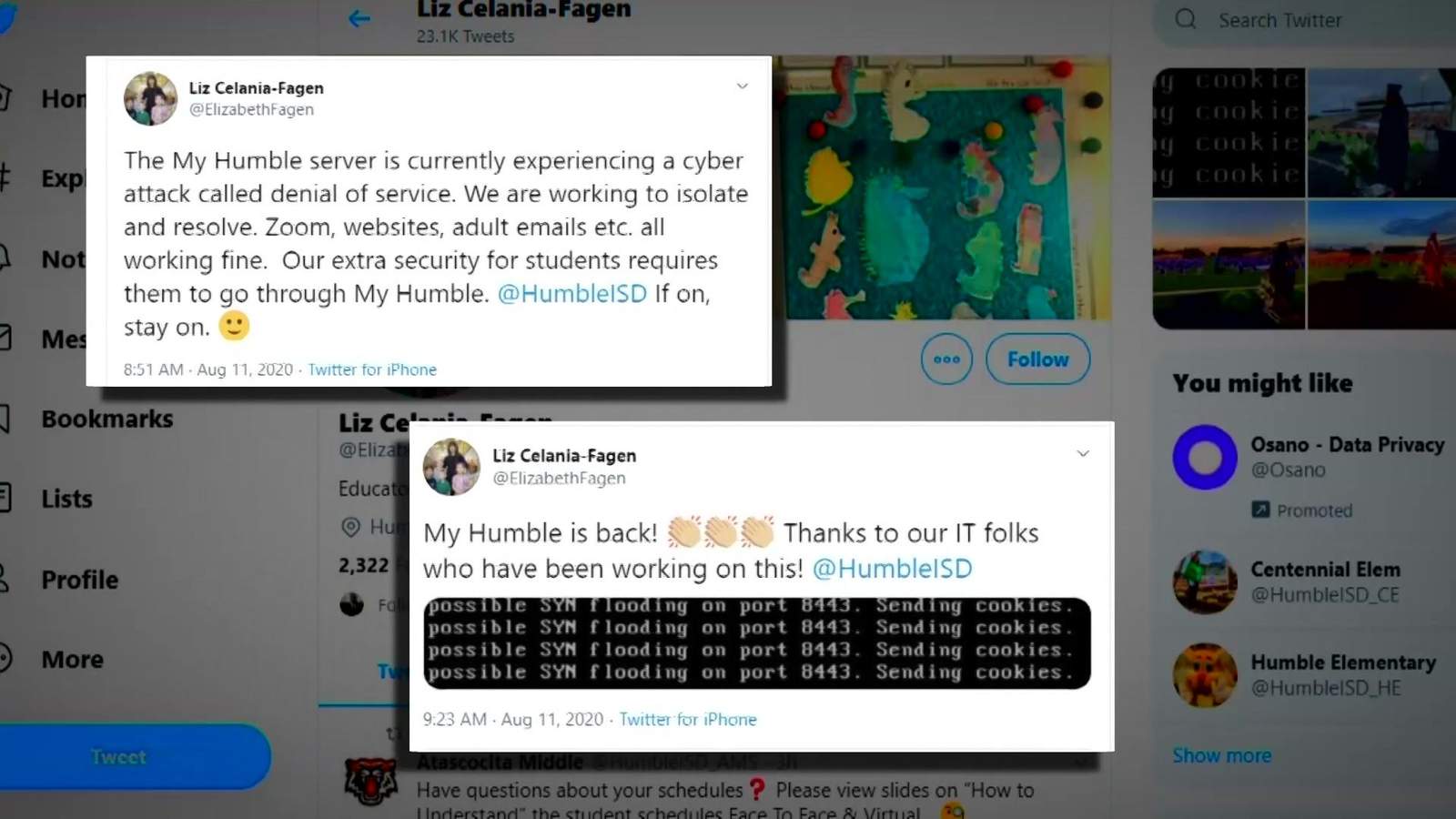 Humble ISD experiences cyber attack during first day of virtual learning