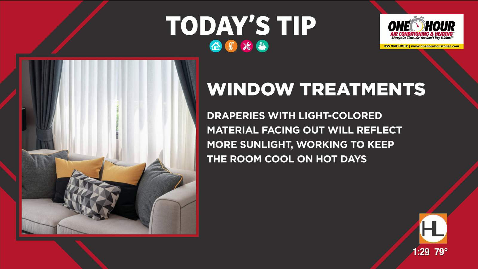 Tip Tuesday: The benefits of window treatments