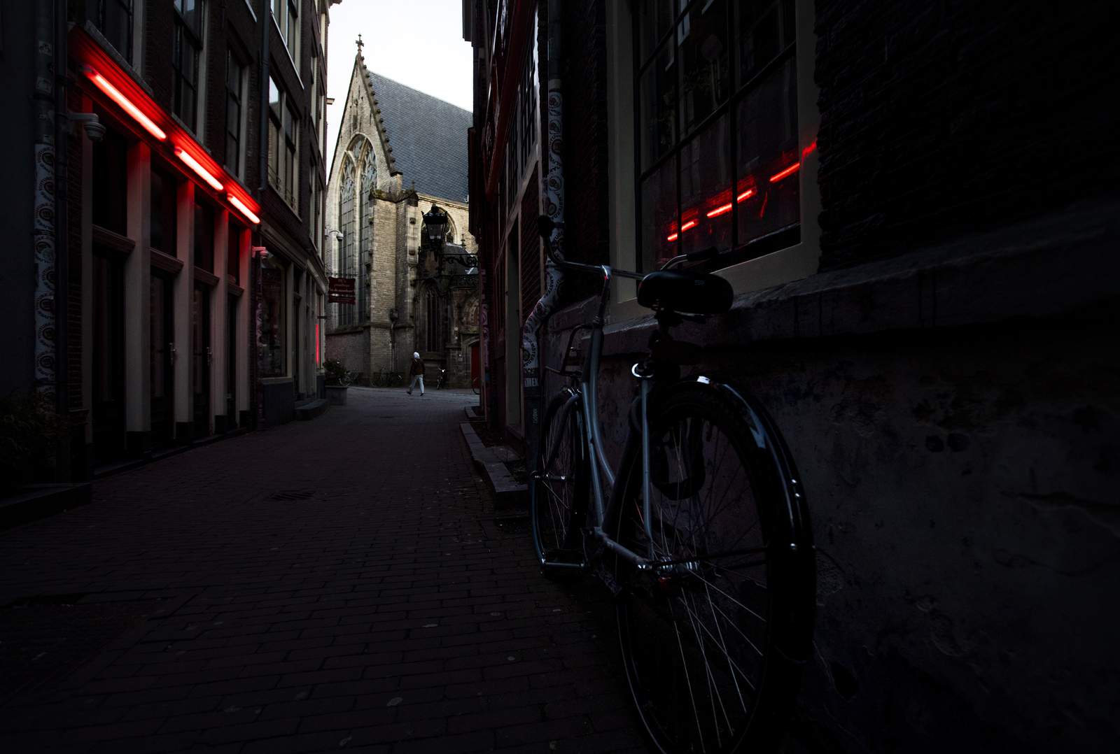 Amsterdam's red-light district emerges from lockdown