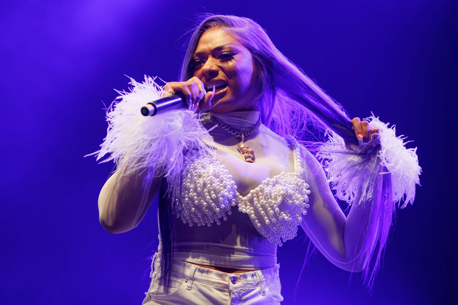 Houston rapper Megan Thee Stallion says she was intentionally shot in Hollywood Hills Sunday