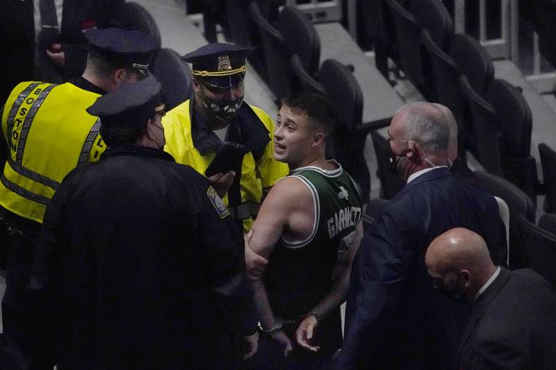 Nets rout Celtics, Boston fan throws bottle at Kyrie Irving