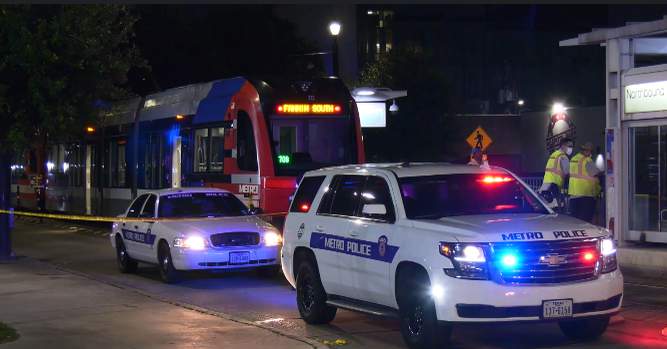 Pedestrian struck by METRORail train in downtown Houston, officials say