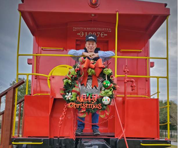 All aboard! Tomball’s Railroad Depot Plaza is open for visitors on a limited schedule this holiday season