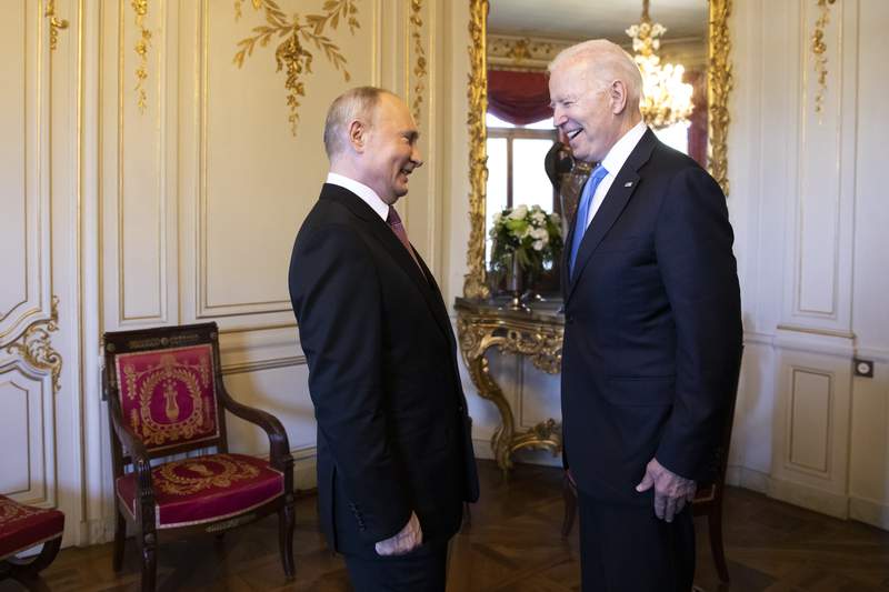 President Biden in Geneva for talks with Russia’s Vladimir Putin