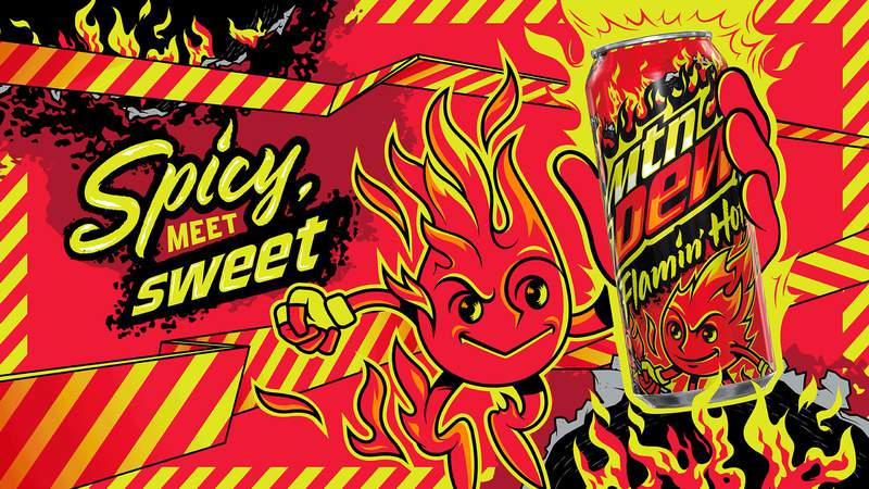 Flamin’ Hot Mountain Dew exists now. Here’s where to get it.