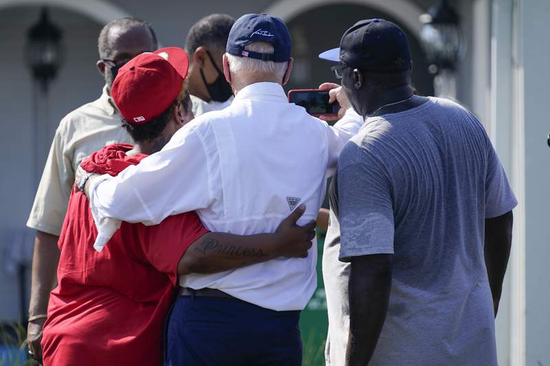 Biden message to battered Gulf Coast: ‘We are here for you’