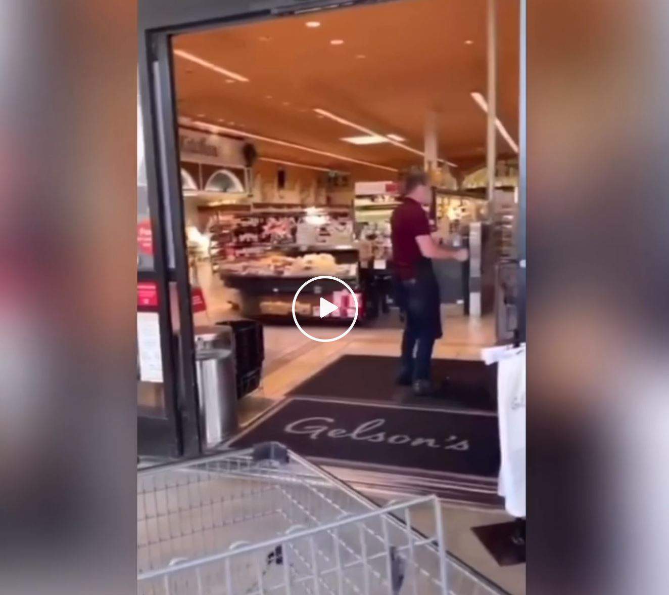 Viral video shows woman trying to enter grocery store without a mask