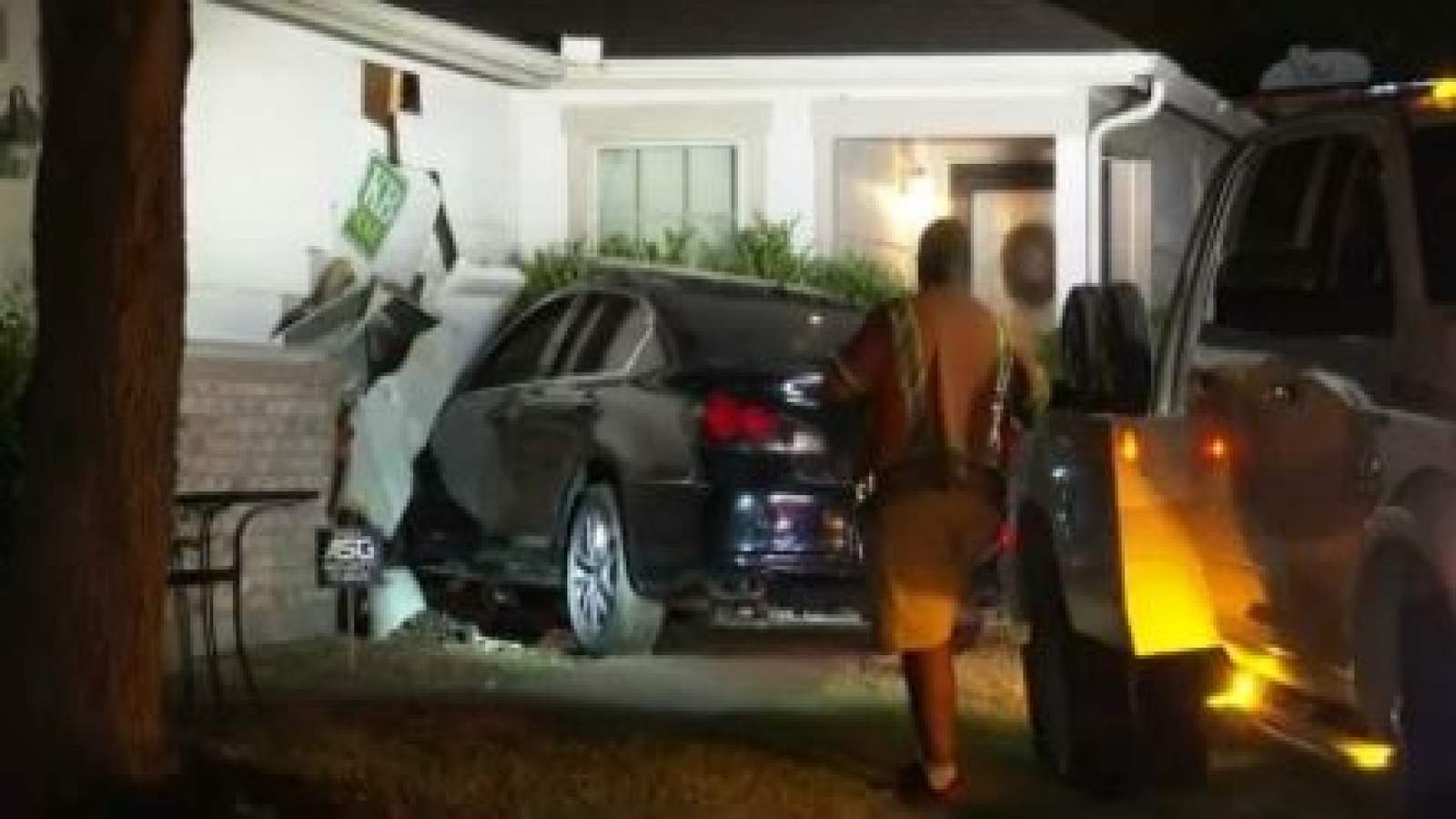 Suspected drunk driver crashes into garage of home, deputies say