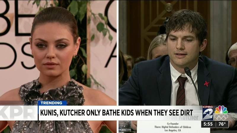 Mila Kunis, Ashton Kutcher only bathe their kids when they see dirt