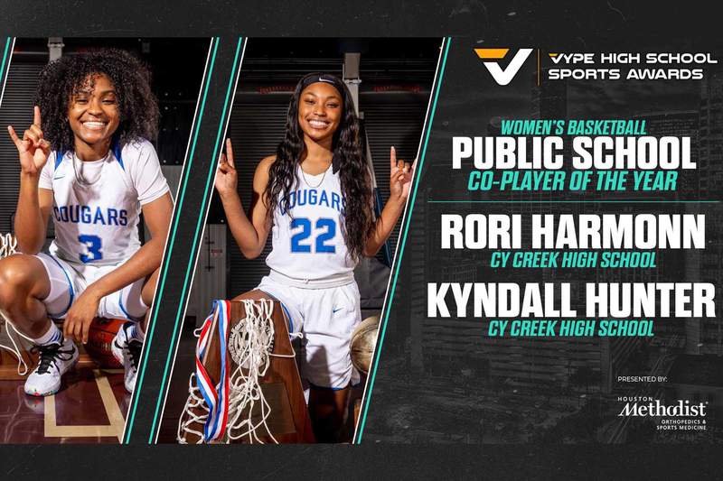 Harmon, Hunter and Cy Creek Sweep Public School Women's Basketball VYPE Awards