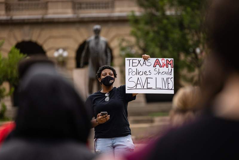 After Texas A&M student died from COVID-19, students and faculty rally for more safety precautions