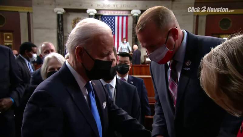 ‘I can do a whole lot of good’: Congressman Troy Nehls has brief exchange with Pres. Biden after joint address to Congress