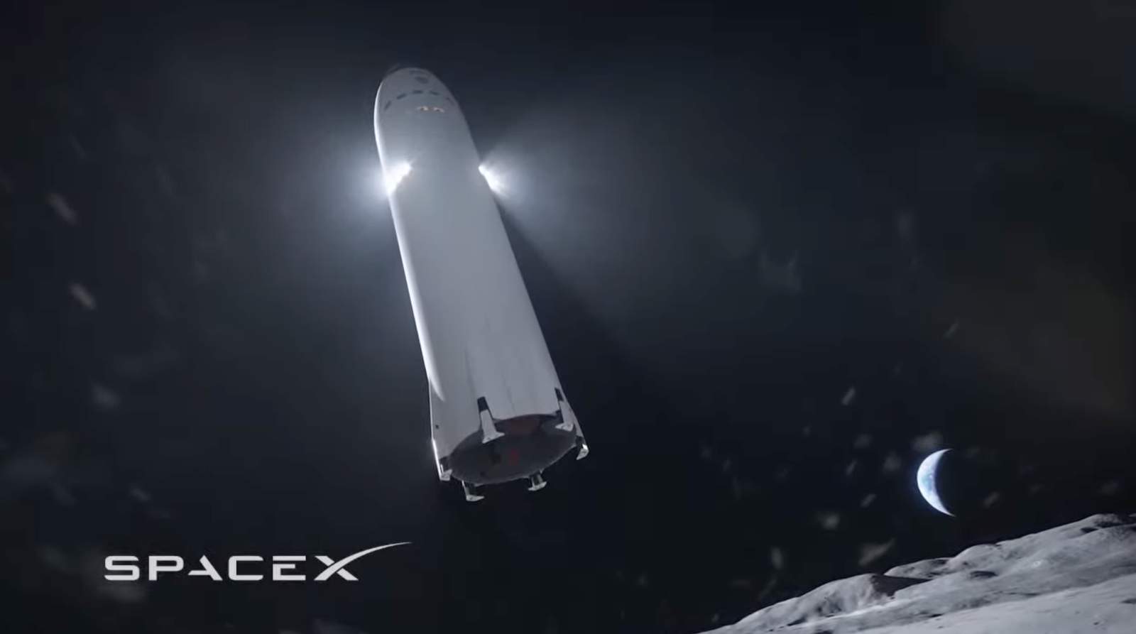 NASA selects SpaceX to develop spacecraft that will land astronauts on moon for first time since 1972