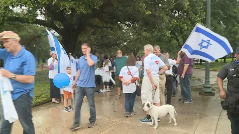 Coast-to-Coast Stand with Israel rally held at Hermann Park