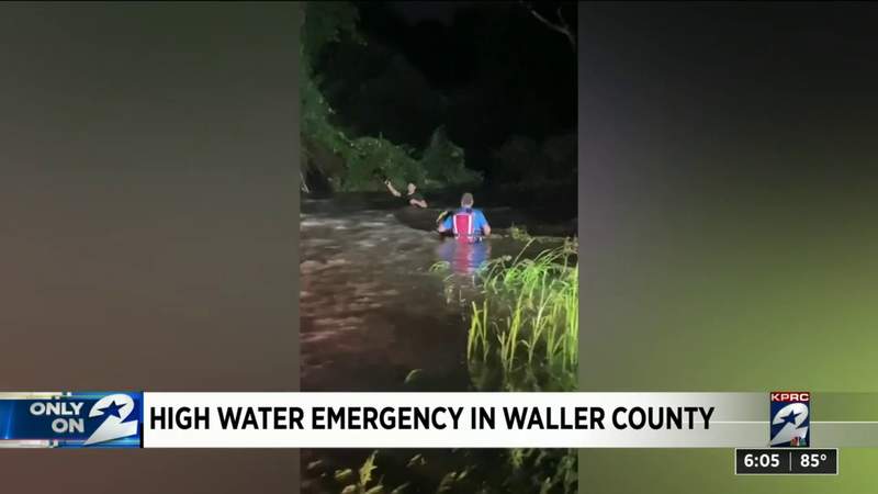 ‘I’m in the water’: Mother recounts terrifying moments before her son was rescued from flooded road in Prairie View