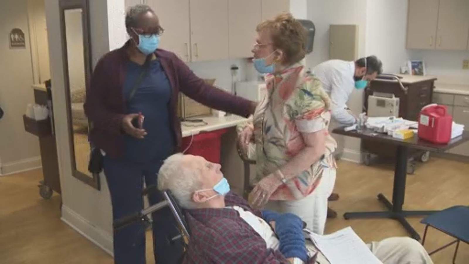 Residents at local senior living facility receive first dose of COVID-19 vaccine