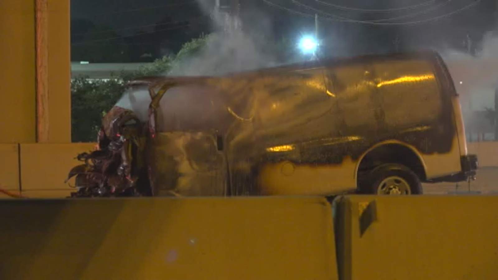 HPD: Driver dies in fiery crash after slamming into cement truck on US 290