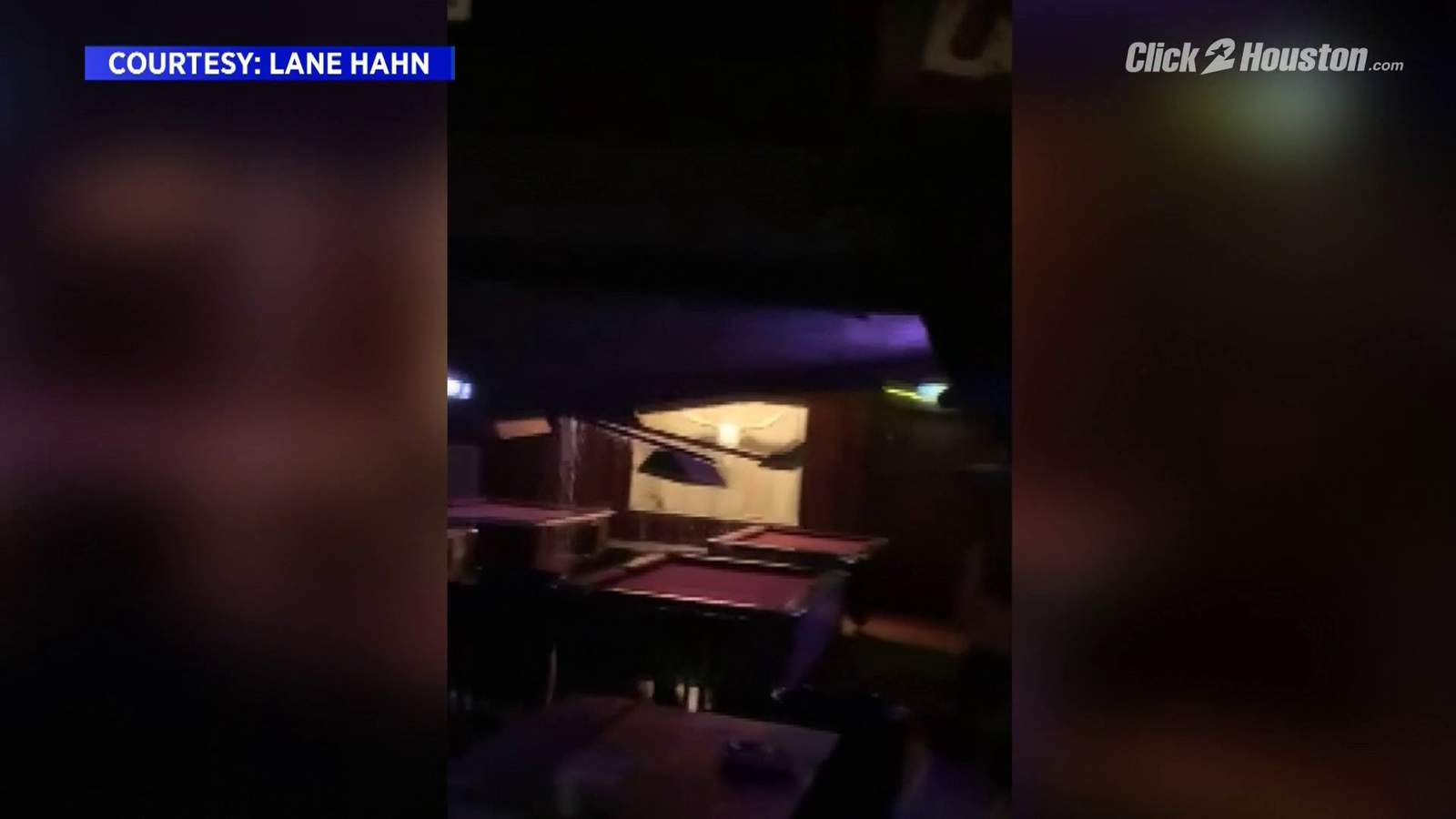 WATCH: Roof of historic The Dixie Chicken bar in College Station collapses after heavy wind, hail damage