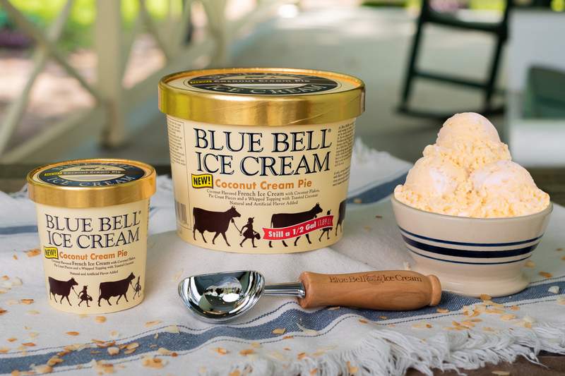 Blue Bell debuts coconut cream pie flavor in celebration of National Ice Cream Month