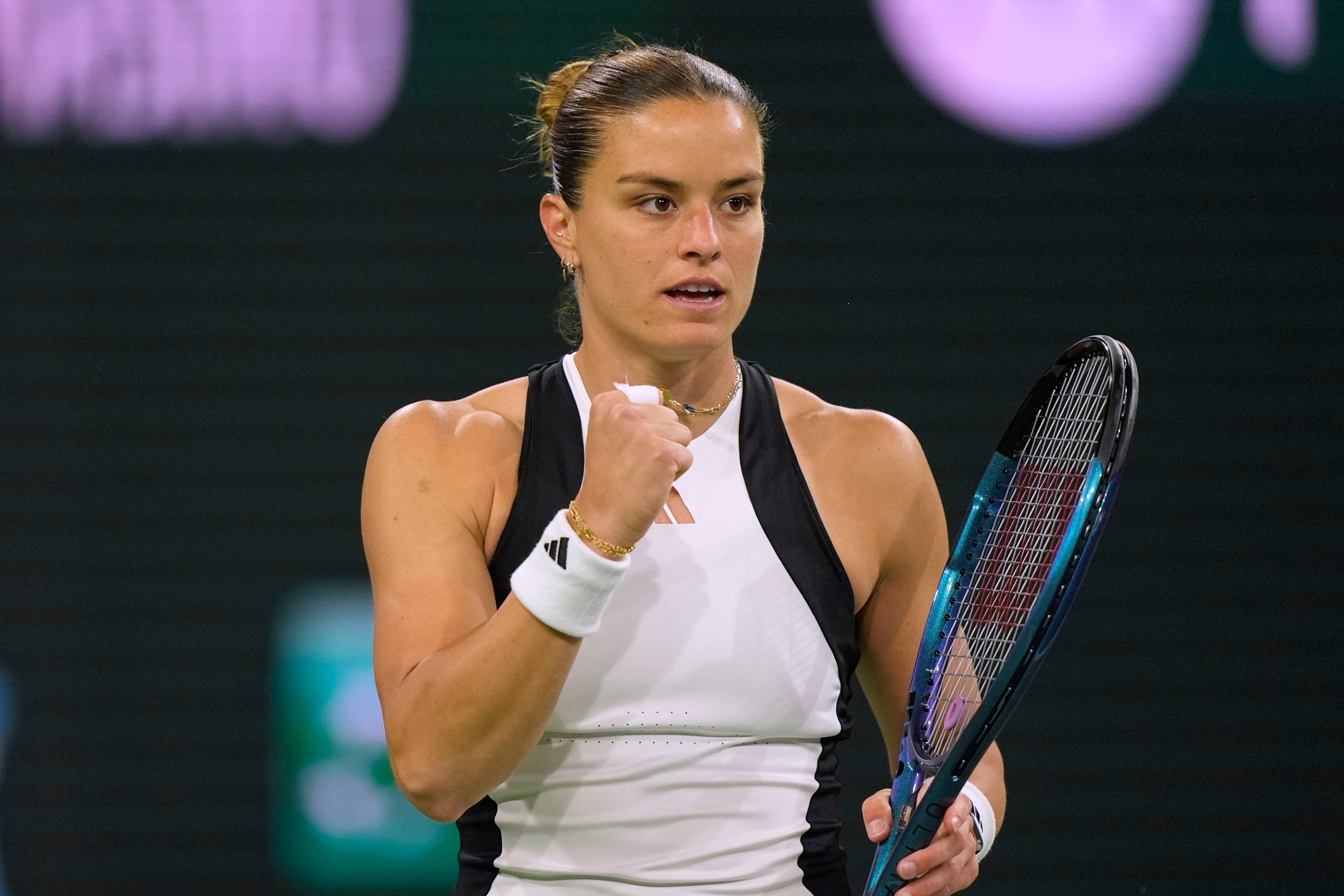 Sakkari outlasts Gauff in 3 sets of rain-delayed semi at Indian Wells. She  plays Swiatek for title.
