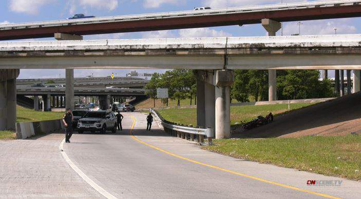 Motorcyclist killed after reportedly racing vehicle on Gulf Freeway, officials say