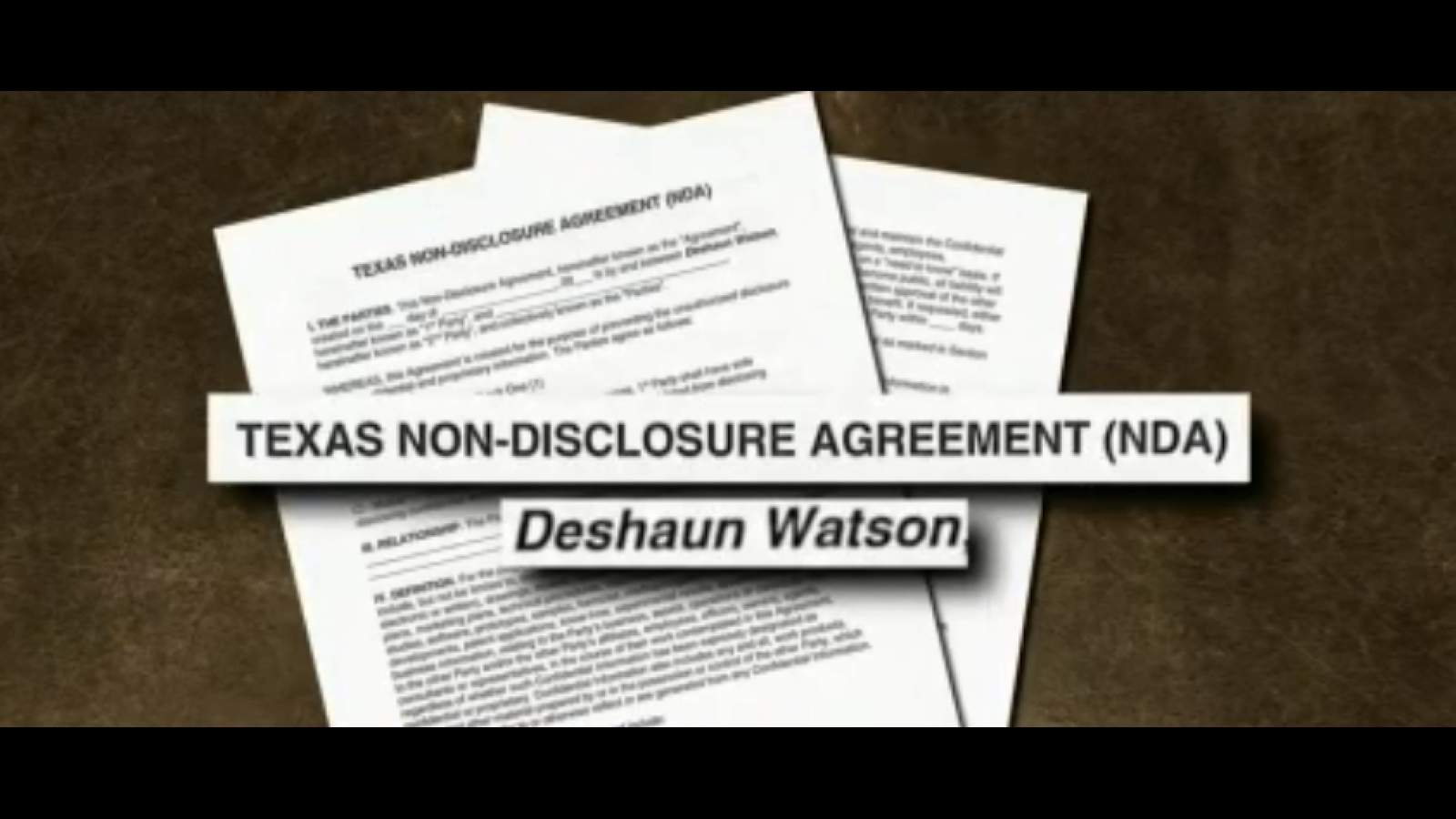 An accuser says Deshaun Watson forced her to sign an NDA