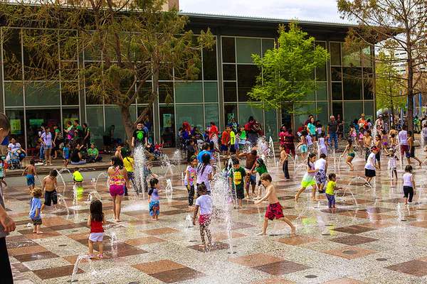 Discovery Green reopens splash pad just in time for summer