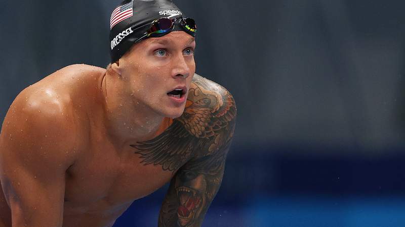 Swimming Day 6 preview: Caeleb Dressel races 100m freestyle, Ledecky leads U.S. relay