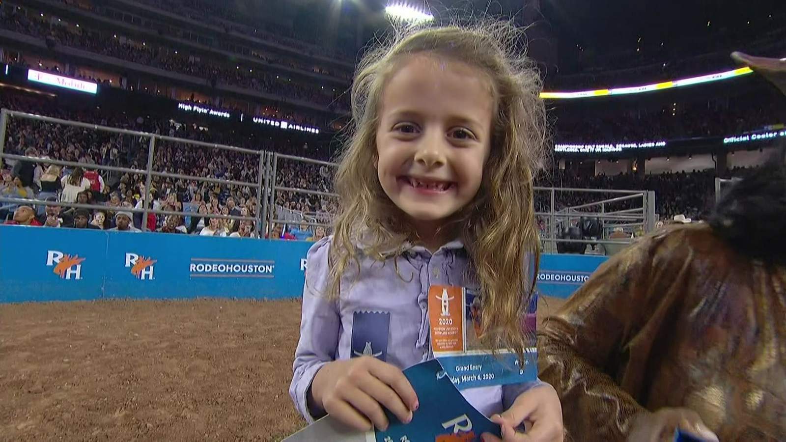 Rodeo’s night 4 mutton bustin’ champ says she wants to be an American Ninja Warrior when she grows up