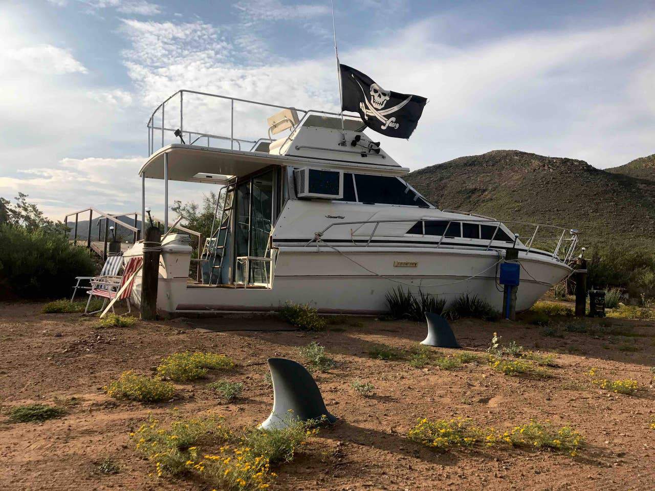 Shiver me timbers: This West Texas Airbnb listing is a clothing-optional yacht docked in the desert