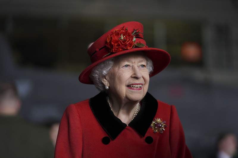 Queen Elizabeth II visits navy carrier ahead of deployment
