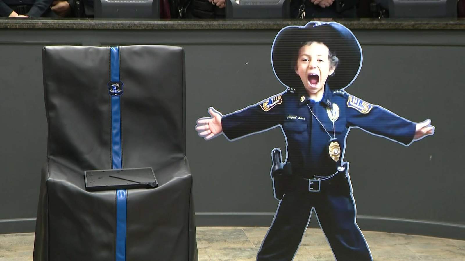 Bells for Abigail: Celebrating Abigail Arias one year after she was sworn in as an honorary Freeport police officer