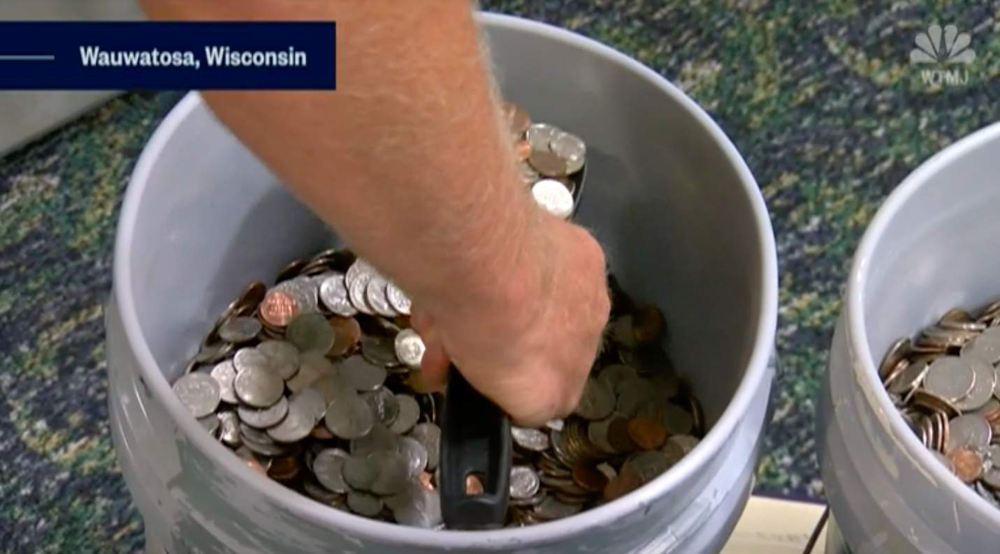 Man who collected coins for 20 years turns them in to help with coin shortage