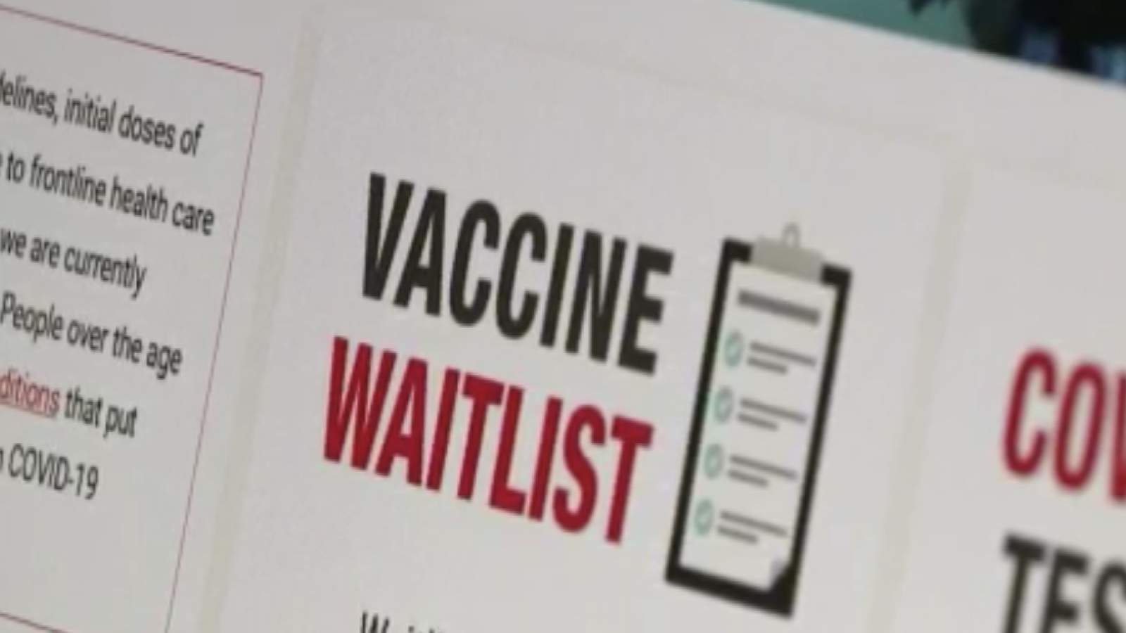 Galveston County opens COVID-19 vaccine waitlist for high-risk people