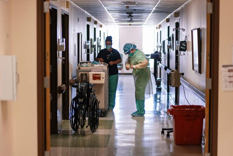 The state’s sending thousands of health care workers to Texas hospitals amid a new COVID-19 surge. Will it be enough?