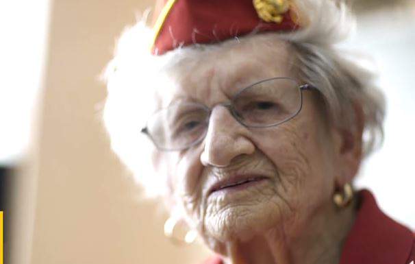 Oldest living US Marine celebrates her 107th birthday