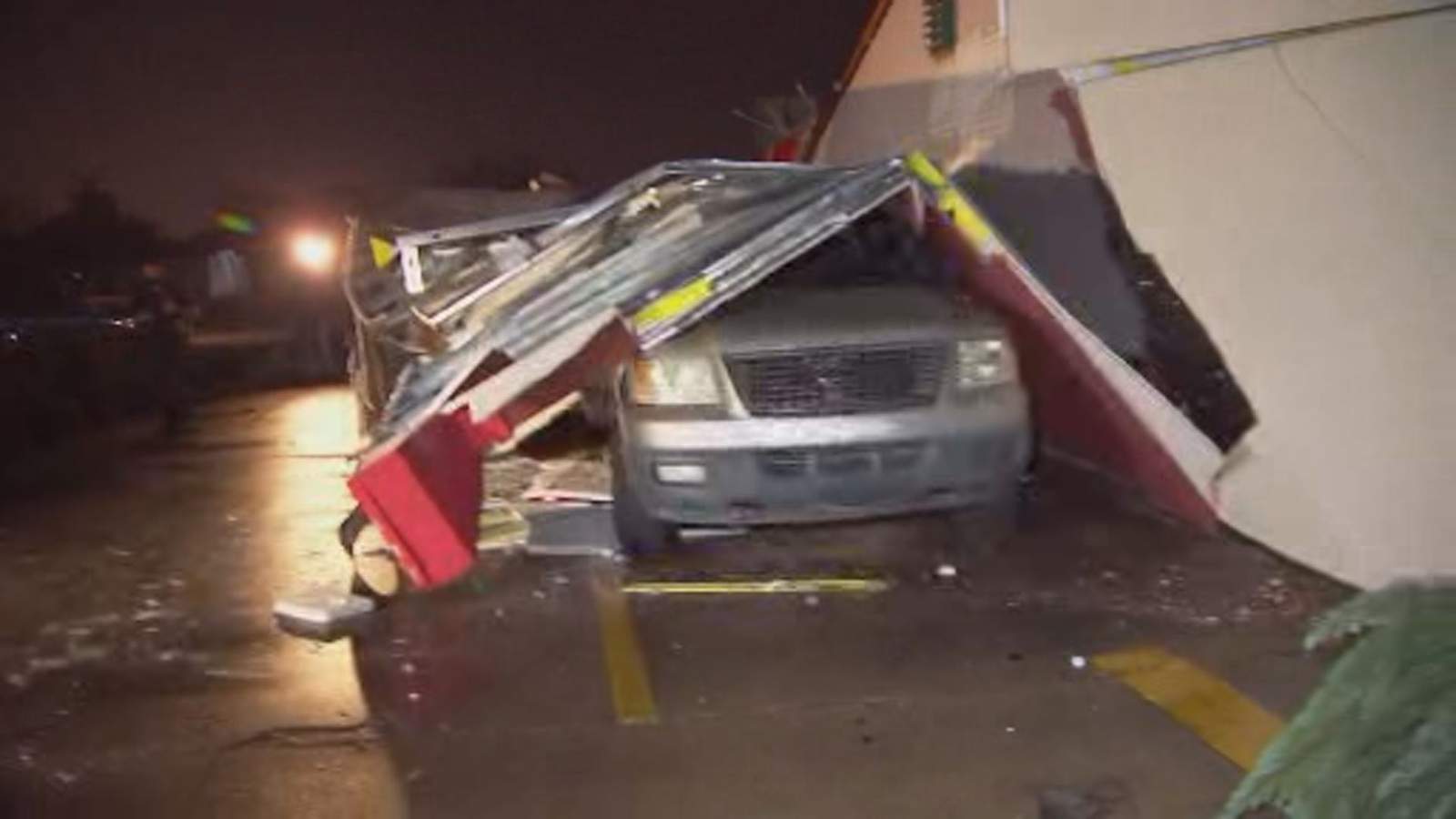 Tornado caused collapsed structures, blown out windows in Arlington