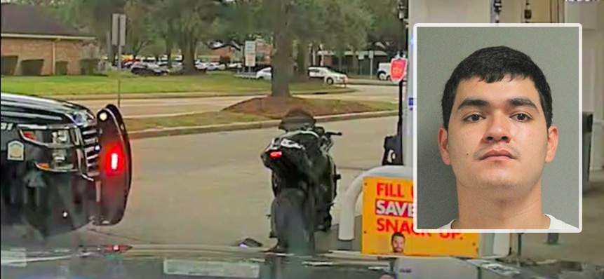 Motorcyclist who fled traffic stop busted in Sugar Land when he ran out of gas, police say