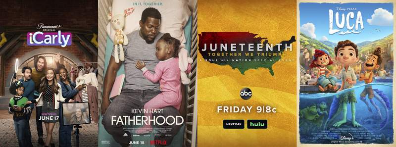 New this week: Kevin Hart in ‘Fatherhood, ‘iCarly’ & ‘Luca’