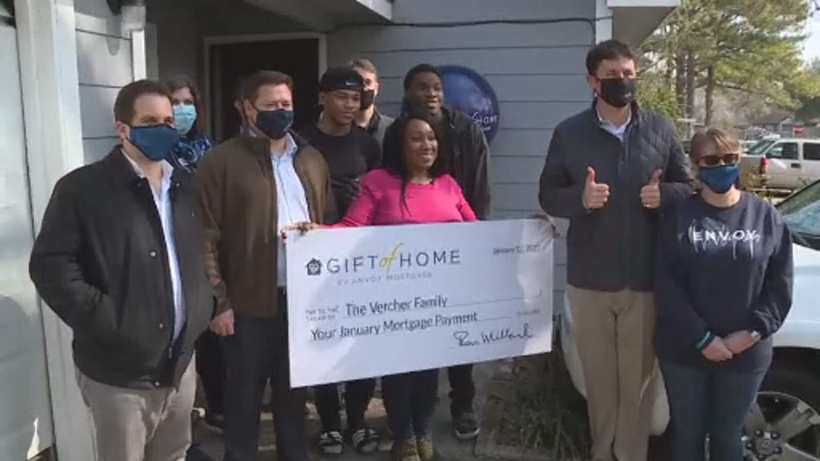 Company surprises Houston families by paying mortgage bills
