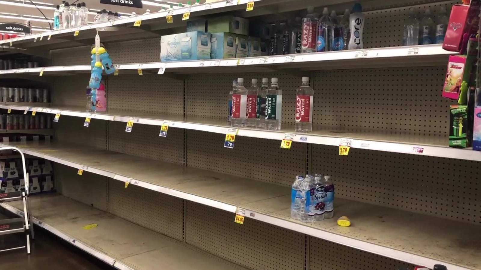Bottled water selling out quickly in wake of boil water advisory across Houston