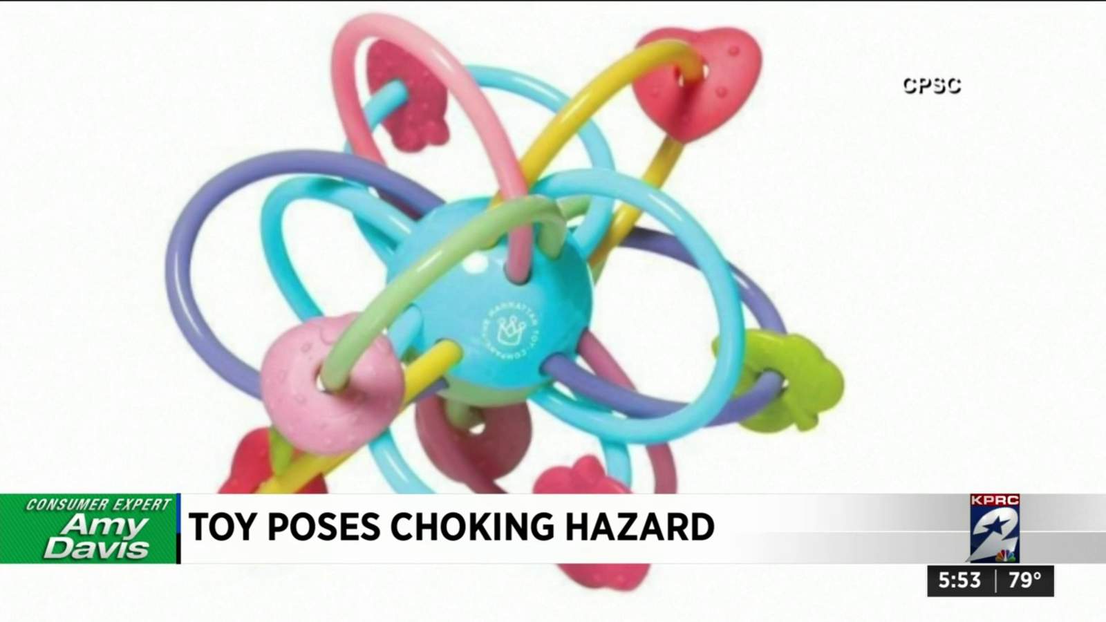 Recall: Manhattan Ball and teether toy can choke your child