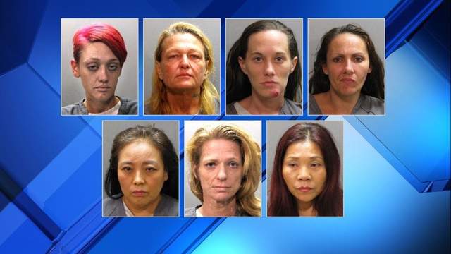 7 women arrested in prostitution crackdown 7 women arrested in prostitution crackdown
