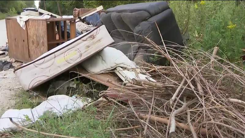 Debris cleared from ‘chronic illegal dumping site’ in northwest Houston neighborhood