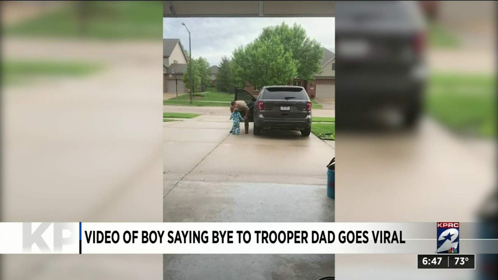 One Good Thing: Cute video of boy saying bye to trooper dad goes viral