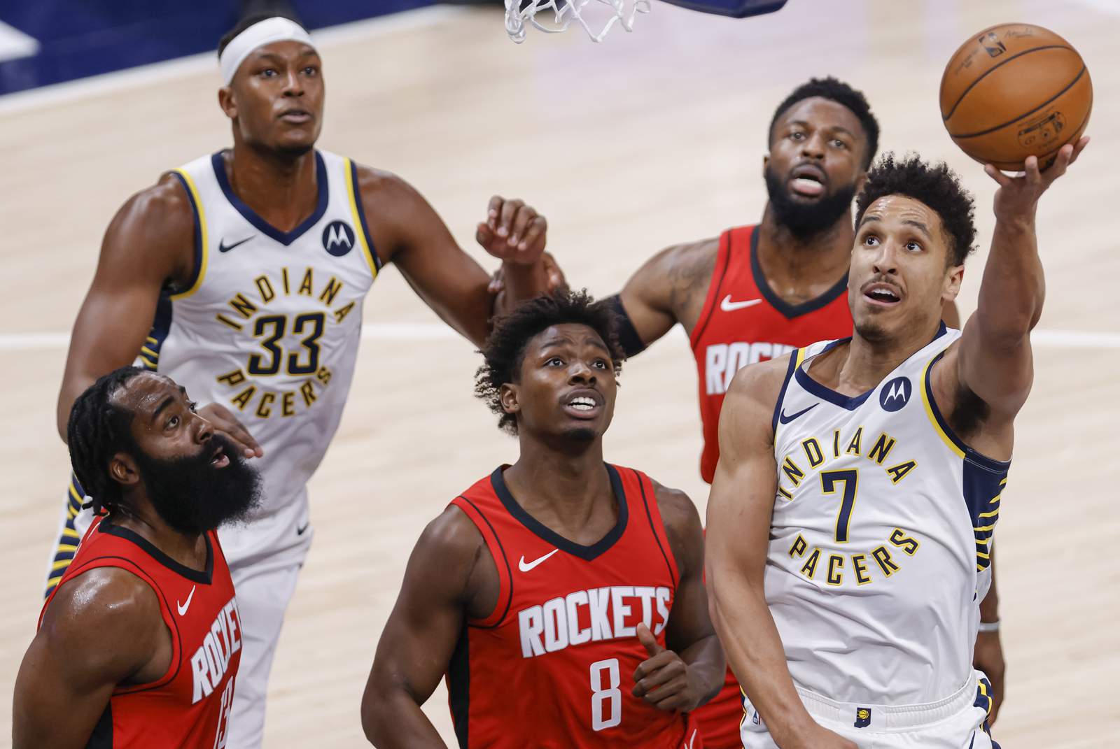 Brogdon’s late 3 helps Pacers shake off Rockets, 114-107