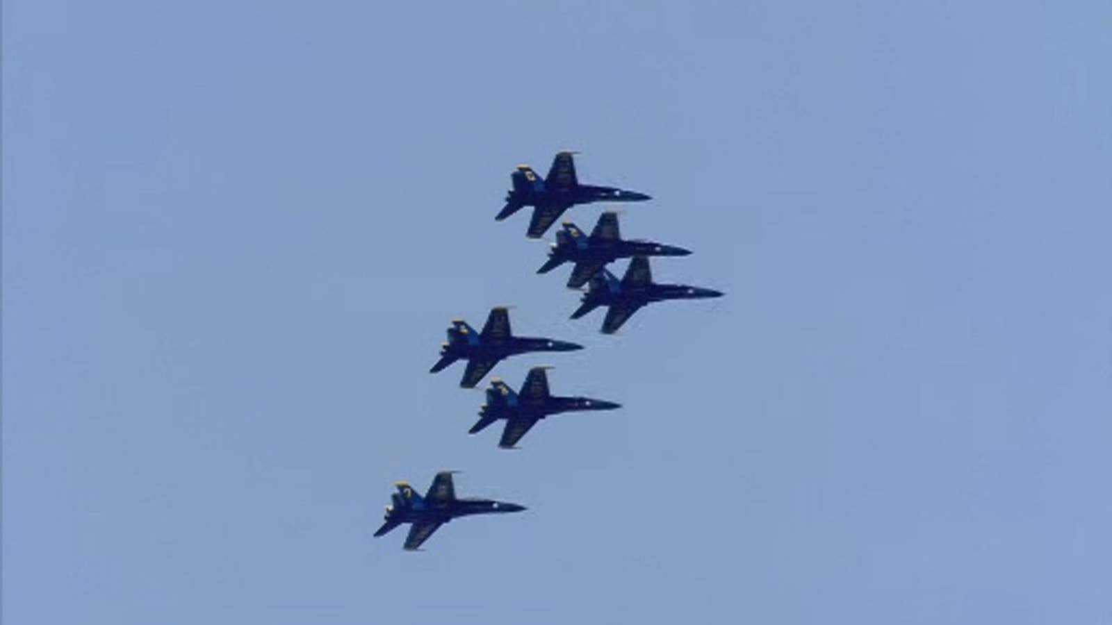 Missed the show? Here are 24 photos of the Blue Angels flying over the Houston area