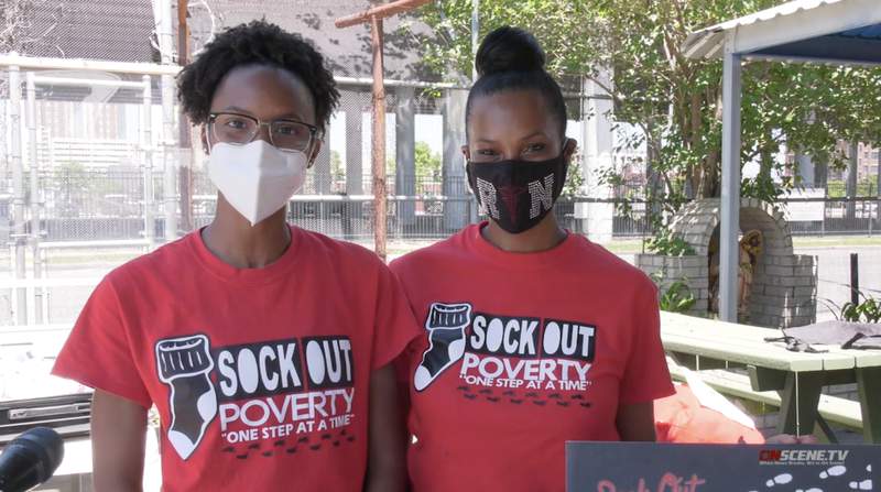 Teen-run nonprofit Sock Out Poverty gives socks to more than 300 people in Houston