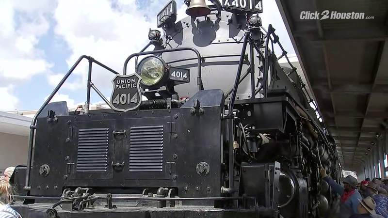 Union Pacific’s Big Boy locomotive in Houston Tuesday on its 10-state tour